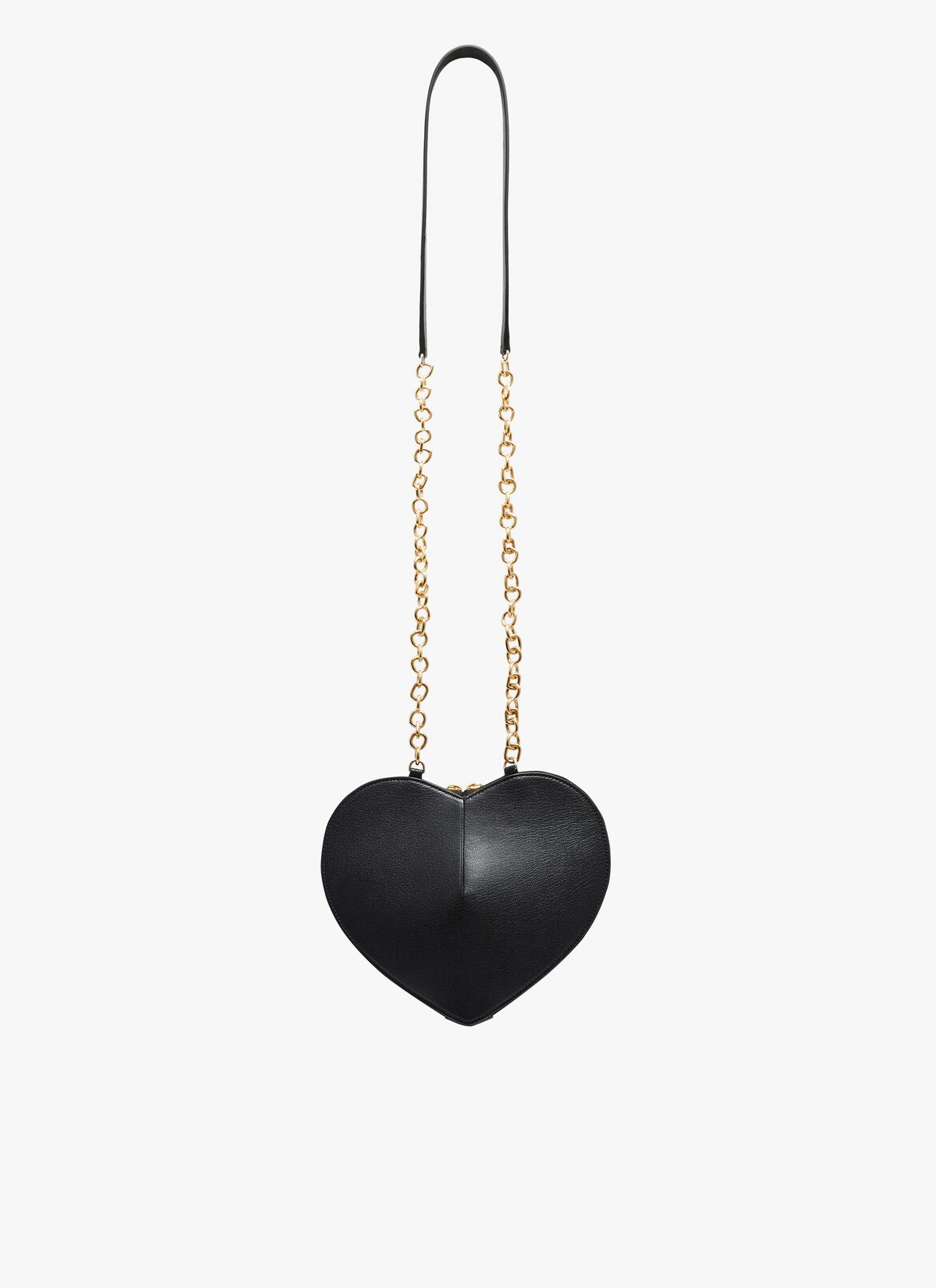 Le Cœur with chain bag in goatskin ALAÏA BLACK LE CŒUR WITH CHAIN BAG IN GOATSKIN